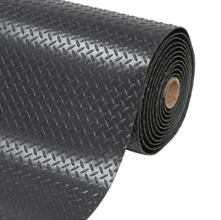Anti-Ermüdungsmatte Schwarz/Gelb Saddle Trax®  979 Notrax | Größe: 91cm x 600cm