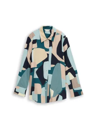 Tom Tailor - Loose Fit Bluse mit Schleifen-Details - Gr. - 34