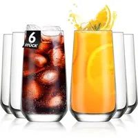KONZEPT Gläser-Set Trinkgläser-Set, 480 ml, Longdrinkgläser, Cocktailgläser 6/12 teilig, 6-tlg., Ideal für Cocktail, Saft und als Wassergläser