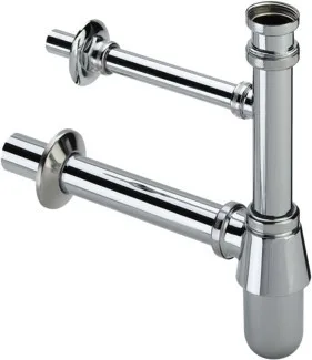 Viega Flaschengeruchverschluss 5753.02 in G1 1/4x G1 1/4 x 240mm ms verchromt 125455