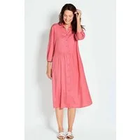 GOLDNER Sommerkleid Kurzgröße: Kleid in sportivem Look mit Hemdkragen und Taschen