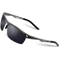 LuxusKollektion Retrosonnenbrille Sonnenbrille Herren polarisiert leicht Metallrahmen Fahrerbrille
