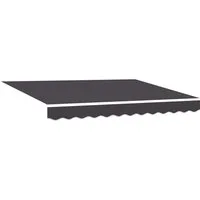 vidaXL Markise Markisenersatzstoff Anthrazit 235 x 195 cm Polyester (1-St)