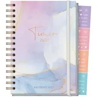 Häfft Schülerkalender Häfft-Timer Fancy 26/27 [Bleu & Rosé] EM