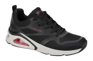 Skechers 177420 BLK Damen Sportliche Schn?r-Halbschuhe Schwarz Air Cooled Mem...