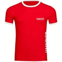 multifanshop T-Shirt Kontrast Hannover - Brust & Seite - Männer