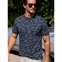 LERROS T-Shirt T-Shirt mit Rundkragen aus reiner Baumwolle mit Flower-Print