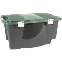 Jelenia Plast Aufbewahrungsbox Allzweckbox mit Rollen Aufbewahrungsbox Universalbox Rollbox Spielzeug