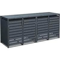 WESTMANN Mülltonnenbox Kubus, Platz für 4x240 L Mülltonnen