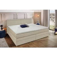 Jockenhöfer Gruppe Boxspringbett Casa Grande in der Breite 240cm, Familienbett mit Bettkasten (1.000 L), 7-Zonen-TTFK-Matratze, KS-Topper, verschiedene Härtegrade wählbar