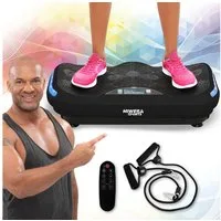 Miweba Sports Vibrationsplatte Profi Vibrationsboard MV300 Fernbedienung - 4D-Vibration, 800 W, 16 Intensitätsstufen, (LED-Display, 120 kg max. Benutzergewicht, 4D-Wave-Vibration, 3 vordefinierte Trainingsprogramme, drei Vibrationszonen, Bluetooth, 2