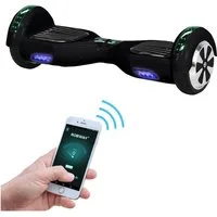 Robway Balance Scooter 6.5” Hoverboard W1 - 700 Watt mit LED Licht & Bluetooth Player, 700,00 W, 15,00 km/h, (Hoverbaord für Kinder, 1 tlg., Hoverboard, Balance Scooter, Skateboard, Elektro Scooter, Balanceboard), Self-Balance-Scooter, Bluetooth, Rob