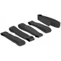 Klett-Kabelbinder 300mm x 20mm schwarz, 5 Stück