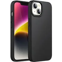CoolGadget Handyhülle Handy Schutzhülle für Apple iPhone 14 matt schwarz 6,1 Zoll, Silikon TPU Hülle Schutz Tasche Cover schlicht Slim Case