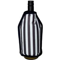 Giftcompany Weinkühler Froid Kühlmanschette Streifen schwarz/weiß 23,5cm