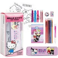 Cerda Schreibtischunterlage Hello Kitty Mal- und Schreibwaren-Set – Kinder Kreativset mit Zubehör