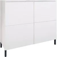 borchardt Möbel Kommode Haama, Sideboard mit Metallfüßen, Push-to-open-Technik, Breite 93 cm, Kommode, 4 Türen, 2 verstellbare Böden, Breite 93 cm