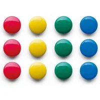Zeller Present Magnet Zeller 11199 Magnete 2cm rund farbsortiert - 12 St