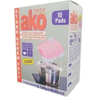 Minky Reinigungsschwamm 1x AKO Pads Classic Seifenpads, Mehrweg-Reinigungspads, 10 Stück, Stark gegen Fett und Eingebranntes