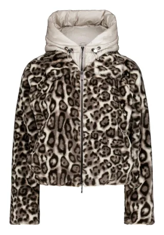AMBER & JUNE - Plüschjacke Silver/Grey - Gr. - 38