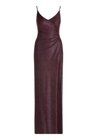 VM by Vera Mont - Abendkleid Dark Red/Grey - Gr. - 36