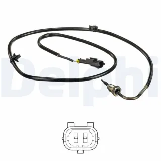 Delphi Abgastemperatursensor Opel Corsa D 1,3