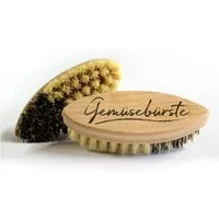 Landshop24 Reinigungsbürste Gemüsebürste, Kartoffelln, Rüben, Möhren, Gurke, Radischen, (Korpus Buchenholz, 1-tlg., Pflanzenfaser Union+Fibre), Made in Germany