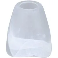 Home4Living Lampenschirm Lampenglas Ø 109mm Weiß Blütenform Alabasterglas, Dekorativ