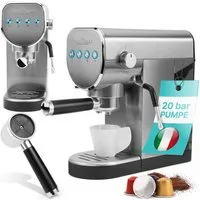 ProfiCook Espressomaschine PC-ES-KA 1265, Espressomaschine für Kaffeepulver und Kapseln