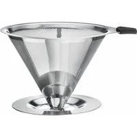 WESTMARK Permanentfilter Kaffee, mit Tassenhalterung, Aufsatzfläche 10 cm, Edelstahl 18/8