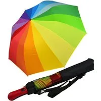 iX-brella Taschenregenschirm Trekking Golf-Taschenschirm XXL mit Umhängetasche, mit riesigem 124cm Dach-Durchmesser