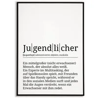 Tigerlino Poster Jugendlicher Definition Dekoration Bild Teenager Jugendweihe Geschenk