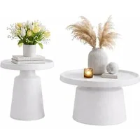 moebel-direkt-online Couchtisch 2tlg. Tischset Ø50 cm und Ø70 cm (2er-Set)