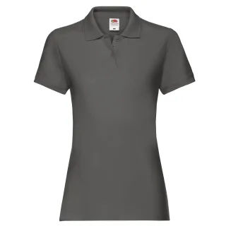 Fruit of the Loom - "Premium" Poloshirt für Damen (Hellgrau)