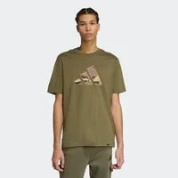 adidas Sportswear T-Shirt CAMO LOGO GRAFIK Print T-Shirt, aus Baumwoll-Jersey