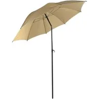 VCM Sonnenschirm Gartenschirm rund H. 190 x 180 x T. 180 cm, Strandschirm 180 cm rund, Balkonschirm mit UV Sonnenschutz