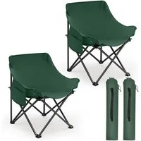 SUNULA Campingstuhl Campingstuhl Faltbar Angelstuhl Klappsessel mit Tragetasche für Garten (2 St), Klappstuhl Gartenstuhl bis zu 100 kg