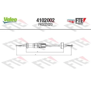 Valeo Kupplungsseil VW Golf 3 Vento 4102002