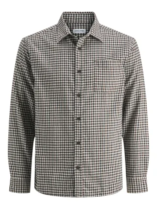 JACK&JONES - JJJAMES MINI CHECK SHIRT LS JNR navy blazer - Gr. - 176