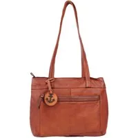 HARBOUR 2nd Shopper Zea, Damen Henkeltasche, Schultertasche, Handtasche mit Logodruck