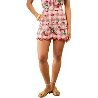 Love & Roses Shorts Love & Roses Shorts mit Vichykaros, Kurzgröße (1-tlg)