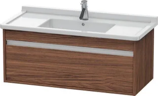 Duravit Ketho Waschtischunterbau wandhängend Nussbaum dunkel Matt 1000x455x410 mm - KT666502121 KT666502121
