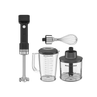 KitchenAid Go Cordless Stabmixer mit Zubehör 5KHBRV05BM - Matt...