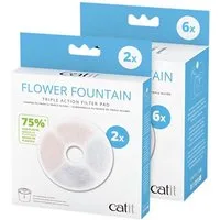 Catit Trinkbrunnen Triple Action Filter rahmenlos, 6er