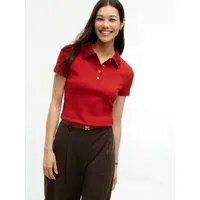 Tommy Hilfiger Poloshirt GOLD BUTTON REG S/S POLO Baumwolle