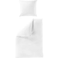 BIERBAUM Bettwäsche Chic Uni, Seersucker, 2 teilig, Schickes Unidesign: Modern und elegant für jedes Schlafzimmer