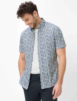 Brax Herren Hemd Style DAN light khaki Grün Khaki, grün - khaki, Gr. XXXL
