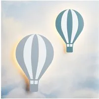 Lights4fun LED Wandleuchte 2er Set Heißluftballon Wandlampen Kinderzimmer