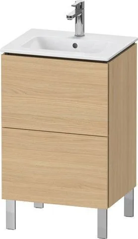 Duravit L-Cube Waschtischunterbau bodenstehend Natur Eiche Matt 520x421x704 mm - LC667103030 LC667103030