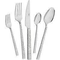 Mulex Besteck-Set Besteck Siena, mit feiner Hammerschlag-Struktur (30-tlg), 6 Personen, Chromstahl, elegantes Besteck mit beeindruckend schöner Optik